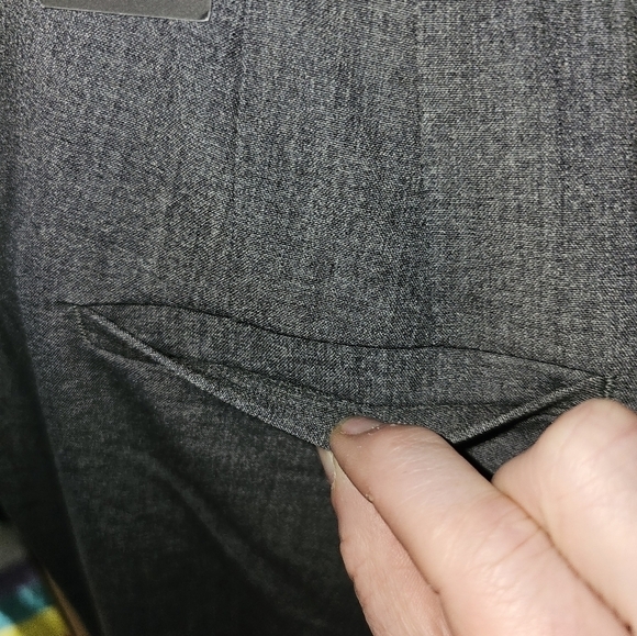 White House Black Market Grey Trousers NWT 6R  "G" - Picture 4 of 6